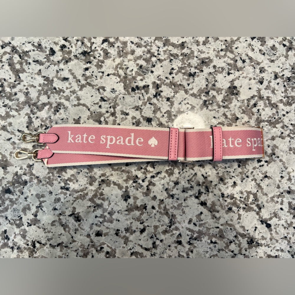 Kate Spade logo webbing crossbody strap